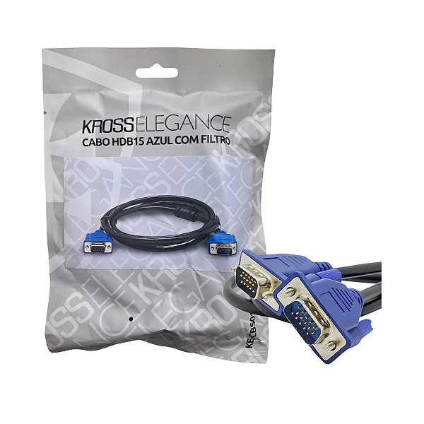 Cabo VGA 1,8 Metros com filtro KE-CBS0110 Kross