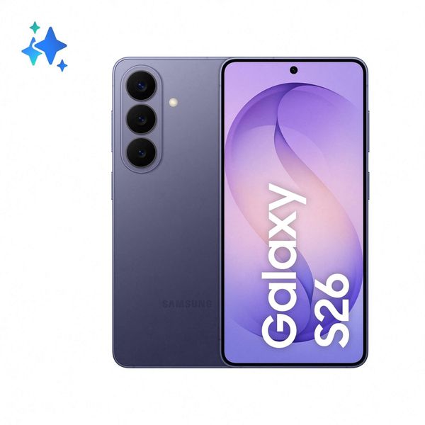 Celular Samsung Galaxy S26 5G 256GB 12GB RAM Câmera Tripla de 50+12+10 Tela de 6.3" Violeta