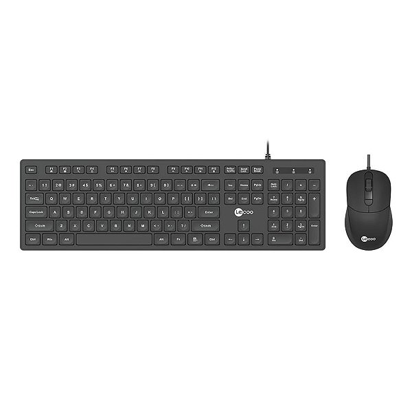 KIT Teclado + Mouse USB Lecoo CM102 Preto