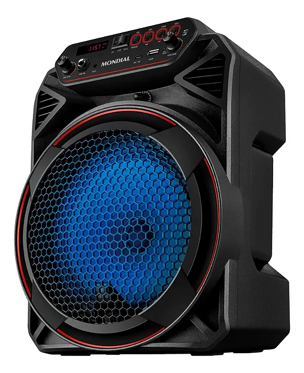 Caixa de som Bluetooth 150w USB / Cartão / Rádio FM / Microfone - CM-150 Mondial