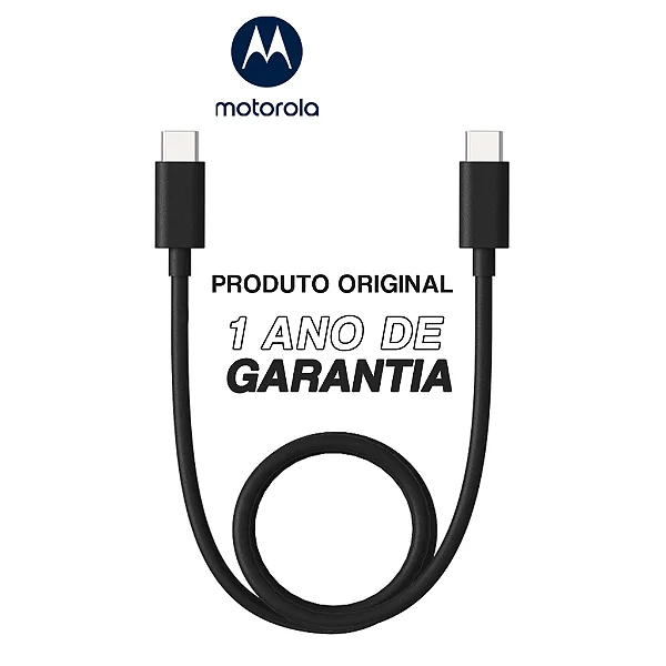 Cabo USB-C / USB-C Motorola Original 1 metro