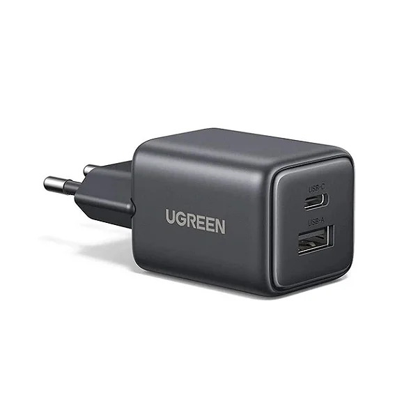 Carregador de parede Ugreen 20w USB + USB-C Gan