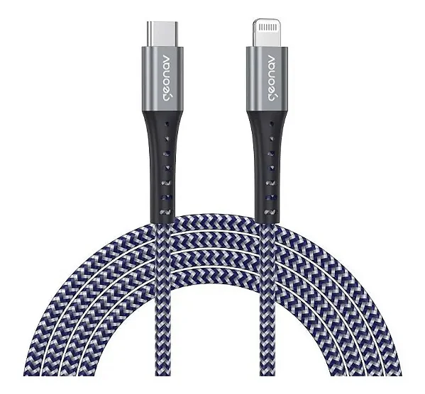 Cabo Apple Geonav Lightning to USB-C MFI 2m Kevlar