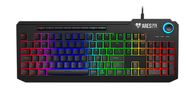 TECLADO  GAMER ARES P2A, USB, RGB, ABNT2  - GAMDIAS