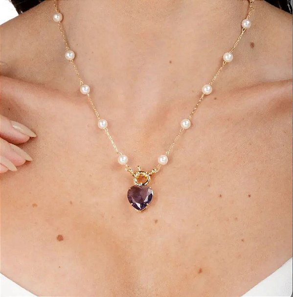 Colar Cuore Prezioso- Ouro 18K