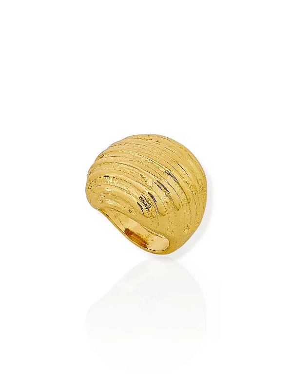 Anel Max Elegant- Folhado Ouro 18K