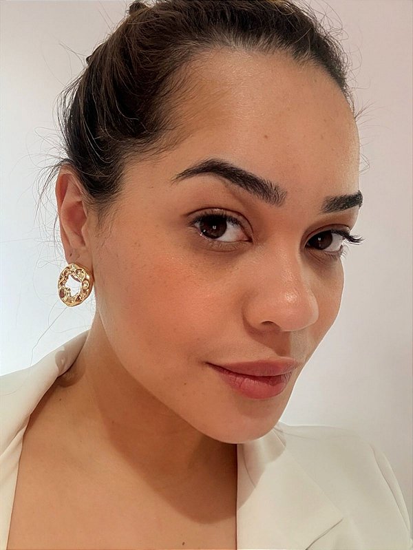 Brinco Órus- Orgânico- Ouro 18K