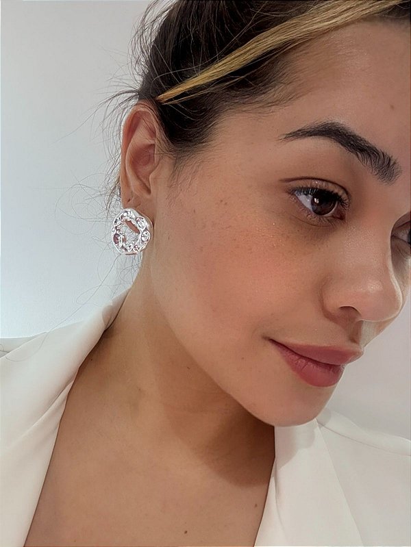 Brinco Órus- Orgânico- Prata 925