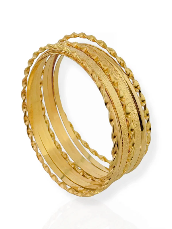 Bracelete Fios Texturizados- Folhado Ouro 18K