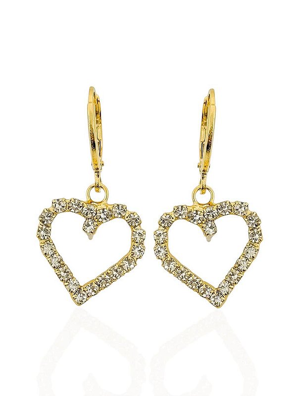 Brinco Cuore Zirconia