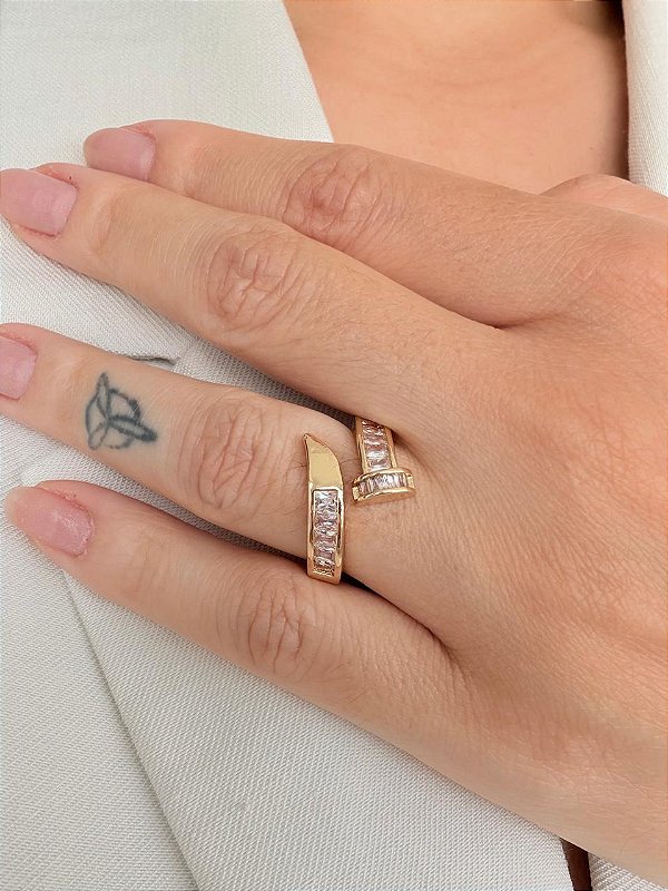 Anel Prego Zircônia