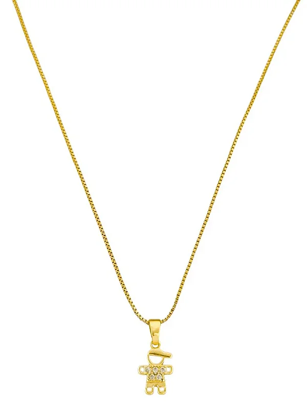 Colar Menino- Folheado Ouro 18K