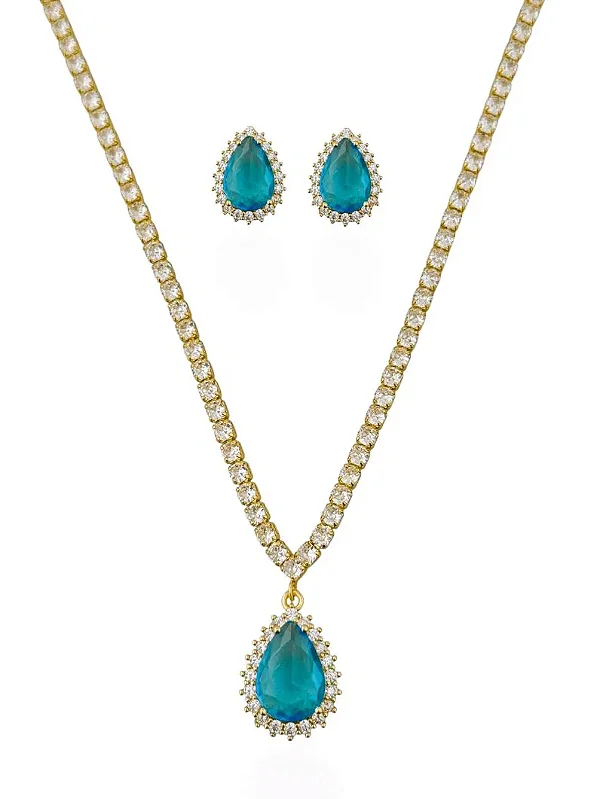 Conjunto Seraphine Azul Agua