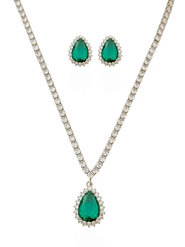 Conjunto Seraphine Verde- Prata 925