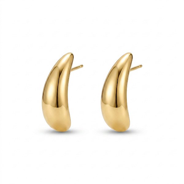 Brinco Liso Dourado