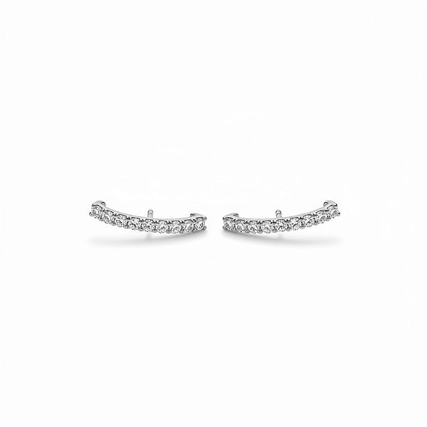 Brinco Ear Hock Micro Zircônia Branco