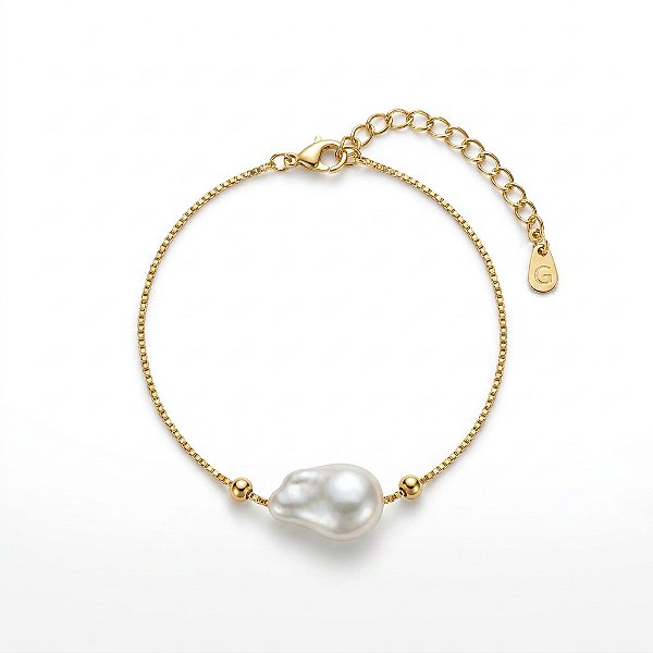 Pulseira Pérola Dourado