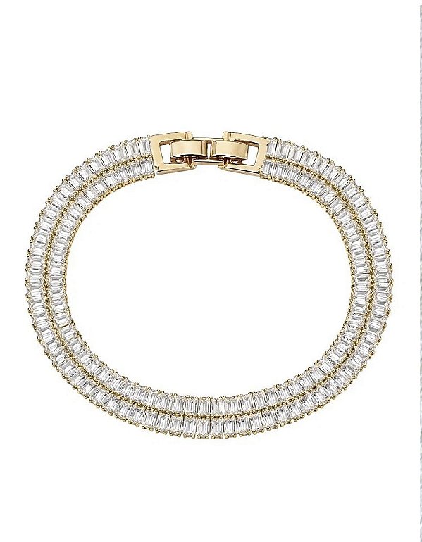 Pulseira Navetes Dupla Ouro