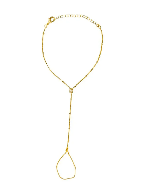 Pulseria Hand Chain Ponto de Luz Ouro (PULHCPLO)
