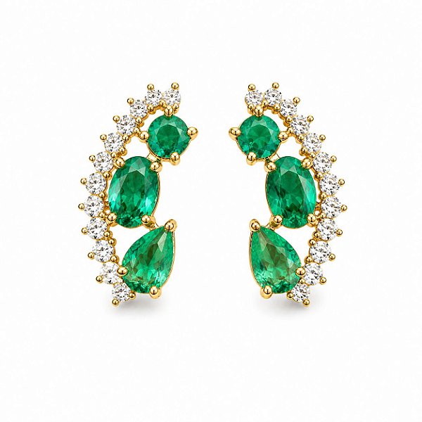 Brinco Ear Cuff Turqueza
