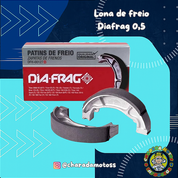 Patins de Freio - Medida B 0,50 Diafrag