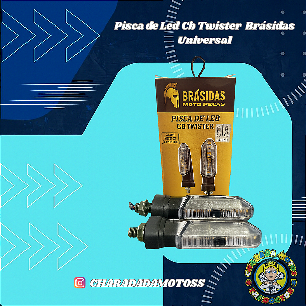 Pisca de LED Cb Twister Brásidas Universal
