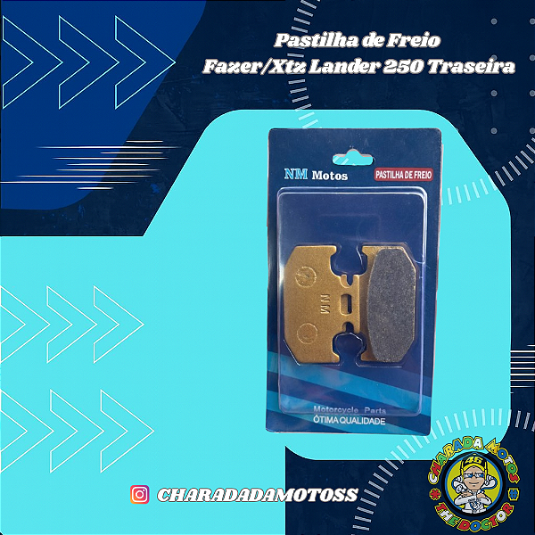 Pastilha de Freio Traseira Fazer 250 Xtz 250