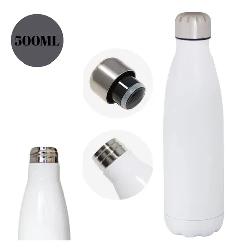 Garrafa alumínio Branco 500ml