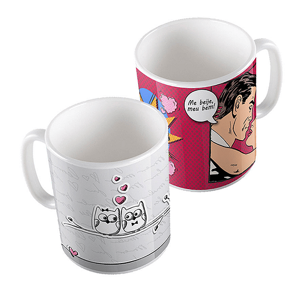 Caneca de Plástico Branco 105grs