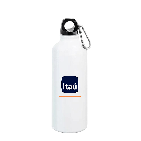 Garrafa de Alumínio 600ml Itaú