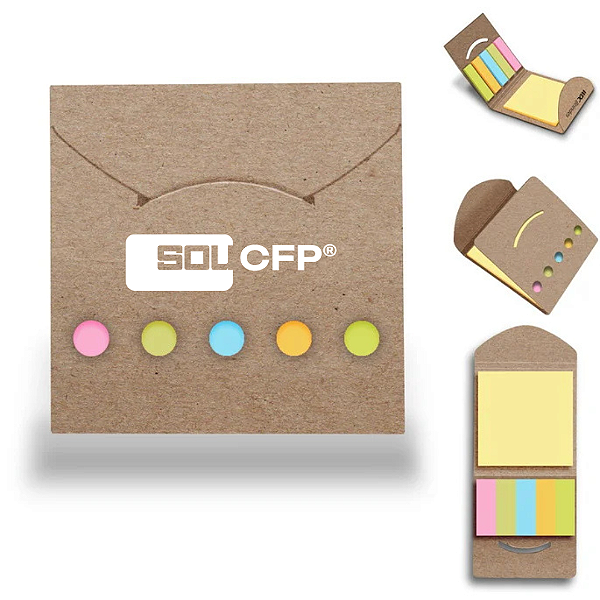 Bloco Kraft post-ít mini CFP