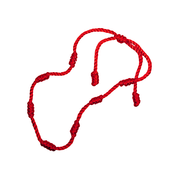 Pulseira 7 Nós Proteção Vermelha