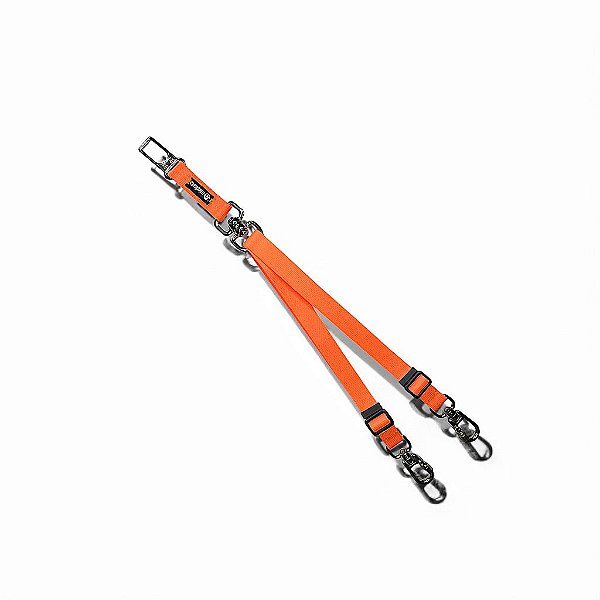 Cinto de Segurança Duplo para cachorros Neon Laranja