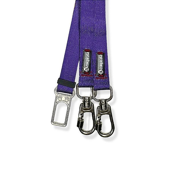 Cinto de Segurança Duplo para cachorros Roxo