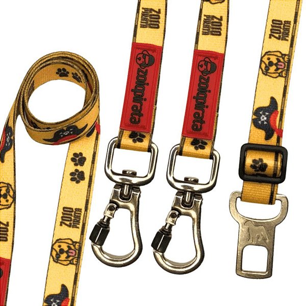 Cinto de Segurança Duplo para cachorros ZoioPirata