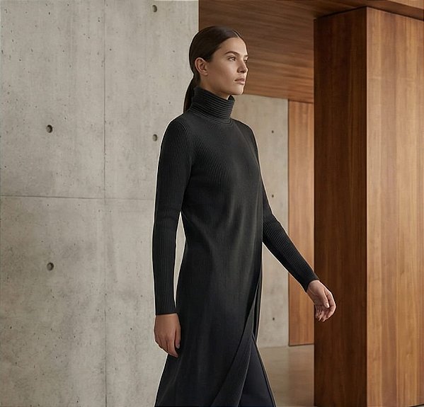 MAXI CAPA EM TRICOT TRANSPASSADA (PRETO)