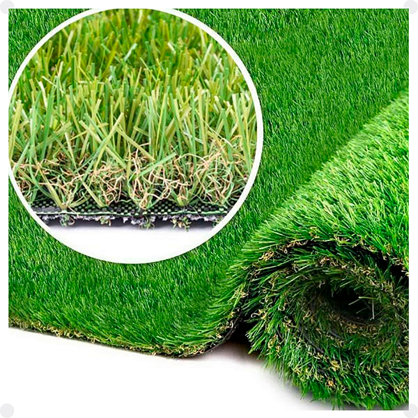 Grama Sintética 30mm Semelhante Natural Bicolor Soft