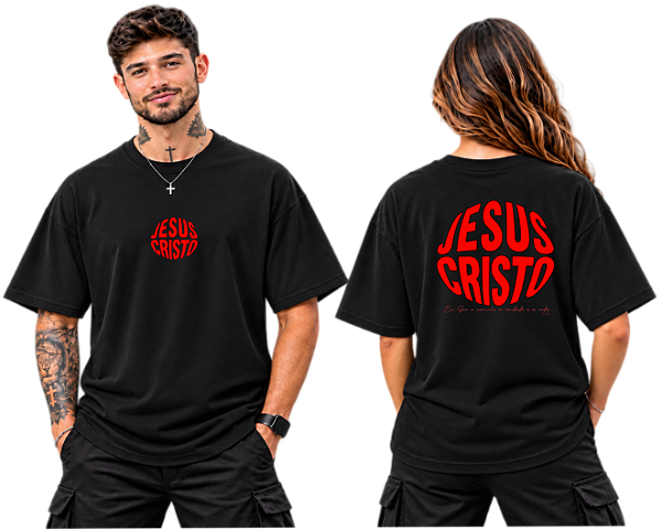 Camiseta Oversized Jesus Cristo — João 14:6 | DSL Wear