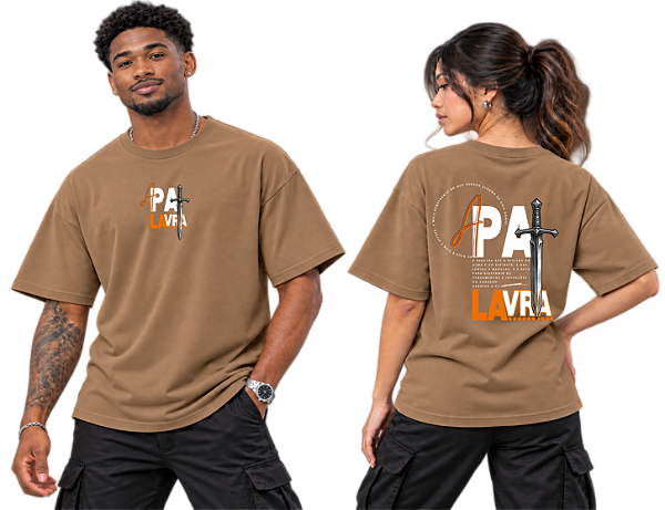Camiseta Oversized A Palavra — Hebreus 4:12 | DSL Wear