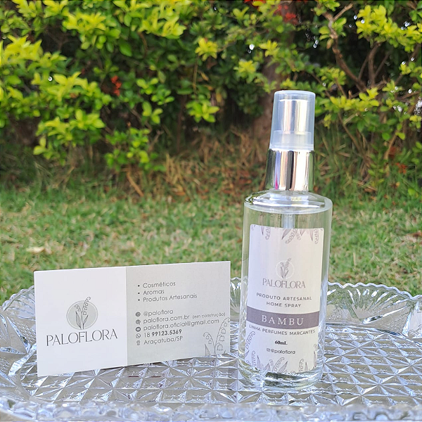 Home Spray Bambu - Linha Perfumes Marcantes - Produto Artesanal (60mL)