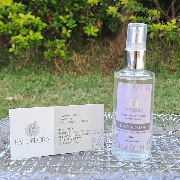 Home Spray Lavanda - Linha Perfumes Marcantes - Produto Artesanal (60mL)