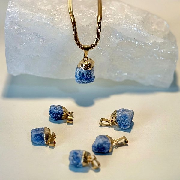 Pingente de Quartzo Azul – Serenidade e Clareza Mental