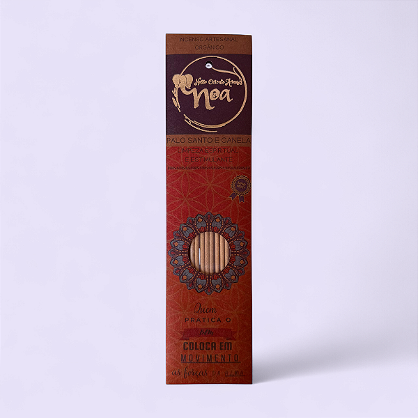 Incenso Orgânico Palo Santo & Canela - NOA