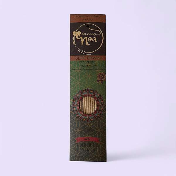 Incenso Orgânico Sete Ervas - NOA