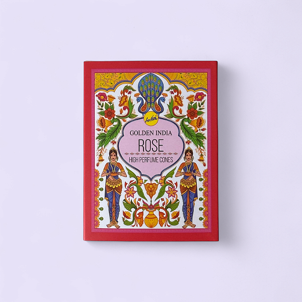 Incenso Cone Golden India  – Rosas