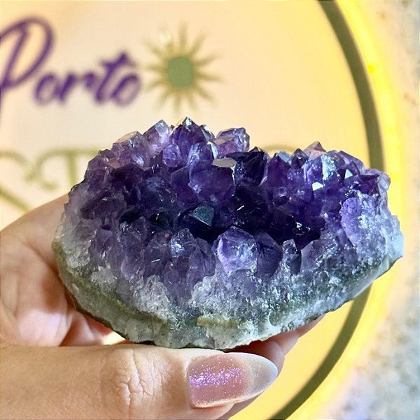 Drusa de Ametista Q. EXCELENTE – Elevação Espiritual e Purificação Energética