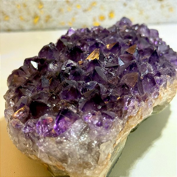 Drusa de Ametista Q. EXCELENTE – Elevação Espiritual e Purificação Energética