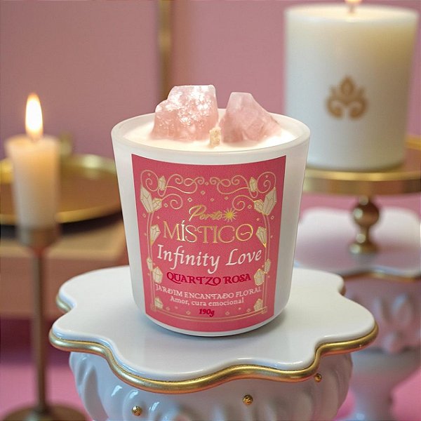 Infinity Love - Vela Aromática | Quartzo Rosa