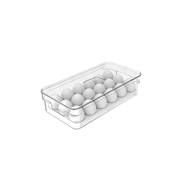 Organizador de Ovos Clear Fresh Ou 18 OF100NT - Natural