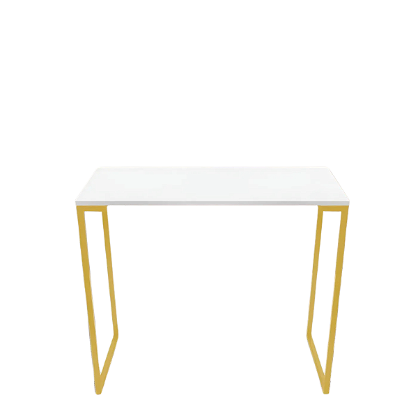 Aparador Estilo Buffet Industrial Pés Em Aço Dourado Off White Vintage – Ideal para Sala, Jantar ou Cantinho do Café